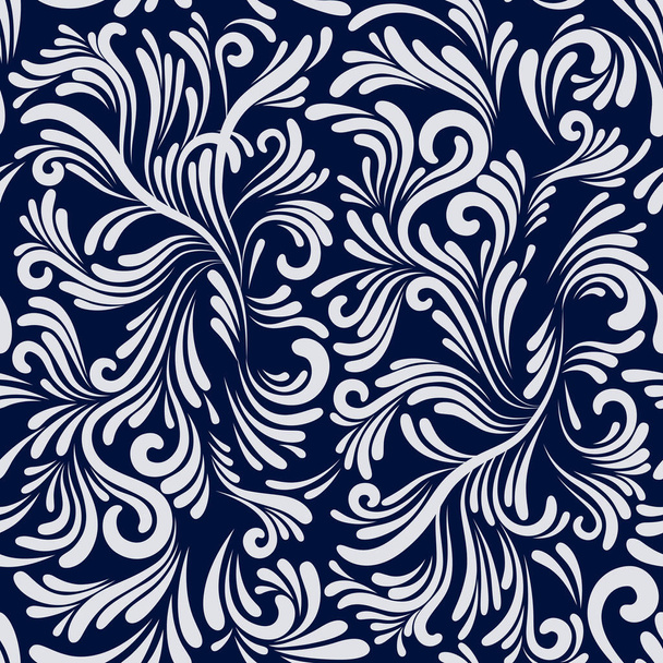 Nahtloses Muster. Schwarz-Weiß. Design für die Dekoration von Papier, Tapeten, Textilien, Textilien für Innenverpackungen. - Vektor, Bild
