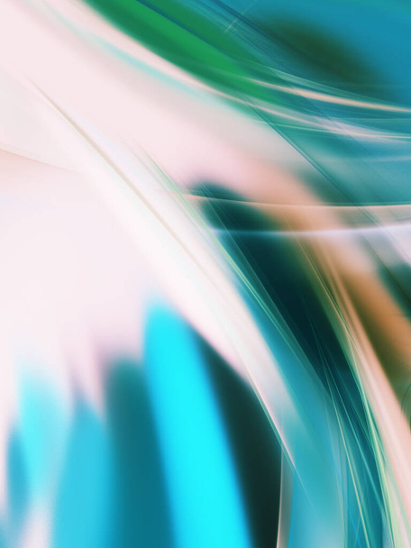 blu astratto frattale sfondo 3d rendering - Foto, immagini