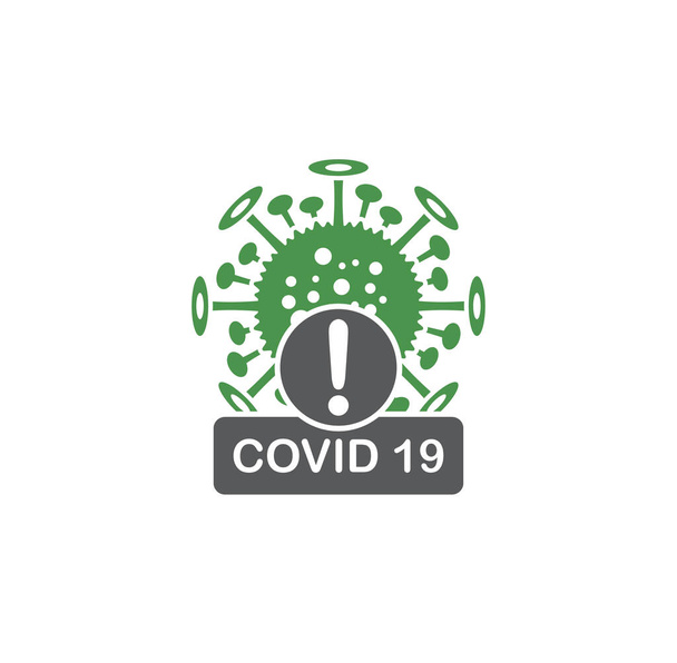 Icono relacionado con Coronavirus en segundo plano para diseño gráfico y web. Símbolo de concepto de ilustración creativa para web o aplicación móvil
. - Vector, Imagen
