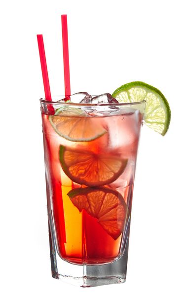 Red alcoholic coctail - Foto, imagen