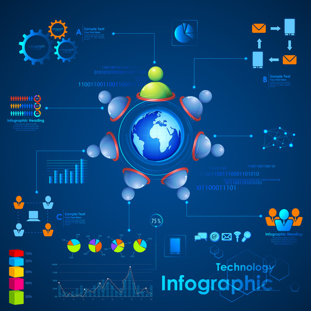 Business Infographics - Διάνυσμα, εικόνα