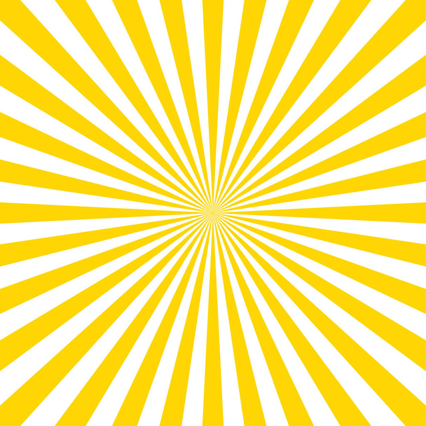 バーストパターンベクトルの背景。ベクトル分離図。サンバーストヴィンテージスタイル。黄色いベクトル線。EPS 10 - ベクター画像