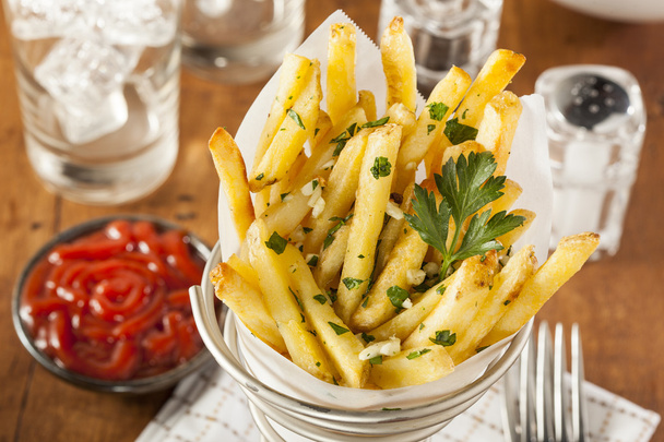 Garlic and Parsley French Fries - Foto, immagini
