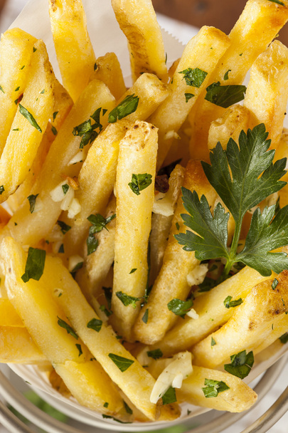 Garlic and Parsley French Fries - Foto, immagini