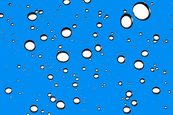 白い気泡の質感。スパークリング固定水の背景。丸型. - 写真・画像