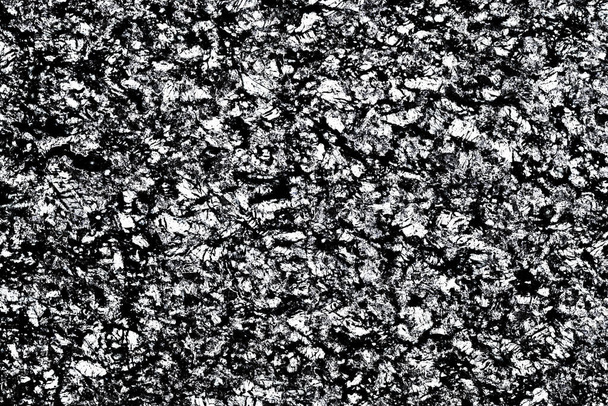 Schwarz-weiße mineralische Textur. Korn- und Geräuschdesign Hintergrund für grafische Gestaltung. - Foto, Bild