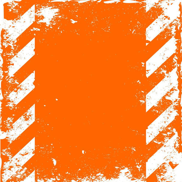 Grunge Background. Traffic and Caution Warning Sign. - Vector, Image