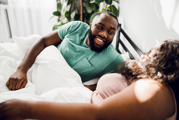 Waking up with beloved person stock photo - Photo, image