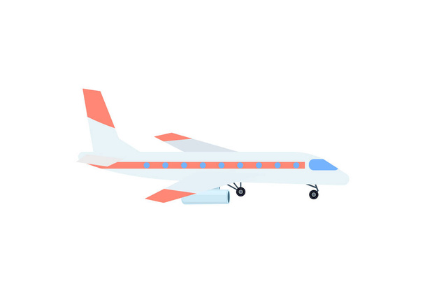 Passenger airplane isolated icon. Aircraft, modern plane vector illustration isolated on white background. - Vektor, obrázek