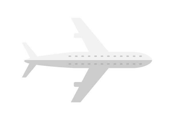 Passenger airplane isolated icon. Aircraft, modern plane vector illustration isolated on white background. - Vektor, obrázek