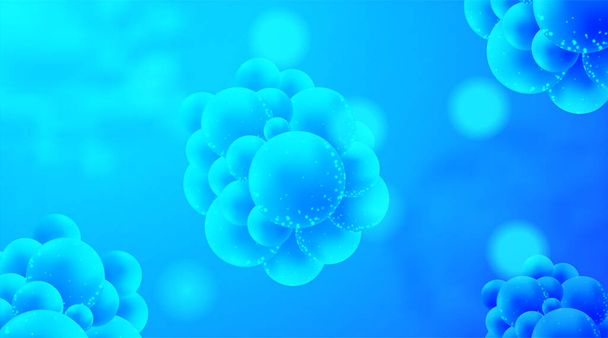 Coronavirus 2019-ncov grippale Infektion 3D medizinische Illustration. Atemwegsgrippeviren-Zellen. Gefährliches asiatisches ncov-Coronavirus, Hintergrund pandemisches Risiko. Vektorillustration - Vektor, Bild