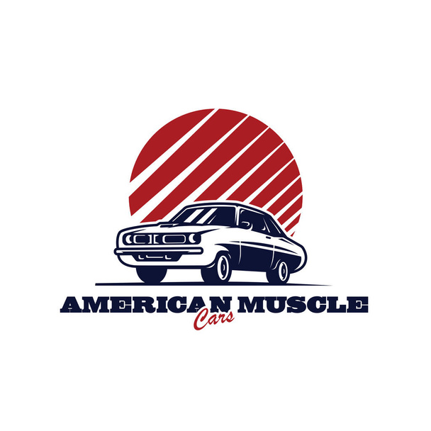 Американський логотип м'язів - Вектор, зображення