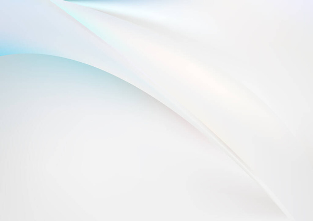 White Turquoise Element Background Vector Illustration Design Beautiful elegant Template graphic art image - Vector, Image