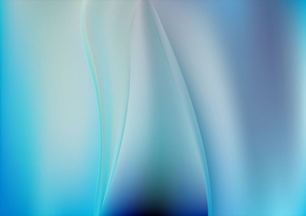 Kék türkiz Sima háttér vektor Illusztráció tervezés Gyönyörű elegáns sablon grafikai kép - Vektor, kép