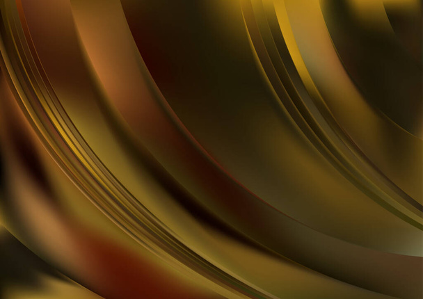 Żółty brązowy Futurystyczne tło Wektor Ilustracja Projekt Piękny elegancki szablon grafika obraz - Wektor, obraz