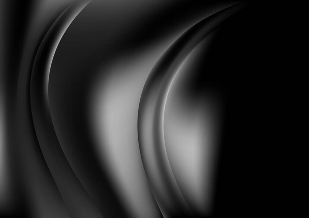黒モノクロームのコンセプト背景ベクトルイラストデザイン美しいエレガントなテンプレートグラフィックアートイメージ - ベクター画像