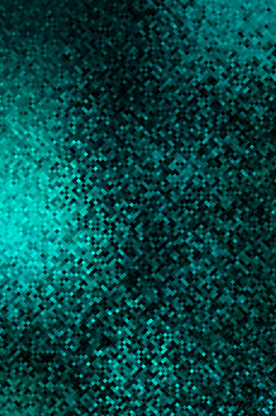 pixel macht - emerald zonsondergang. abstracte achtergrond. - Foto, afbeelding