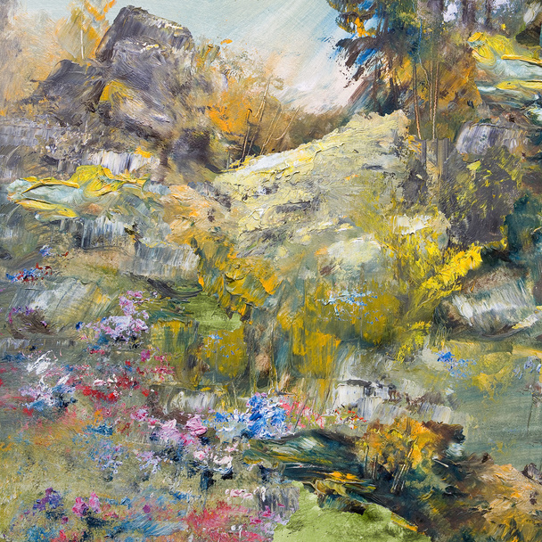 Скелі, квіти, дерева і чагарники
 - Фото, зображення