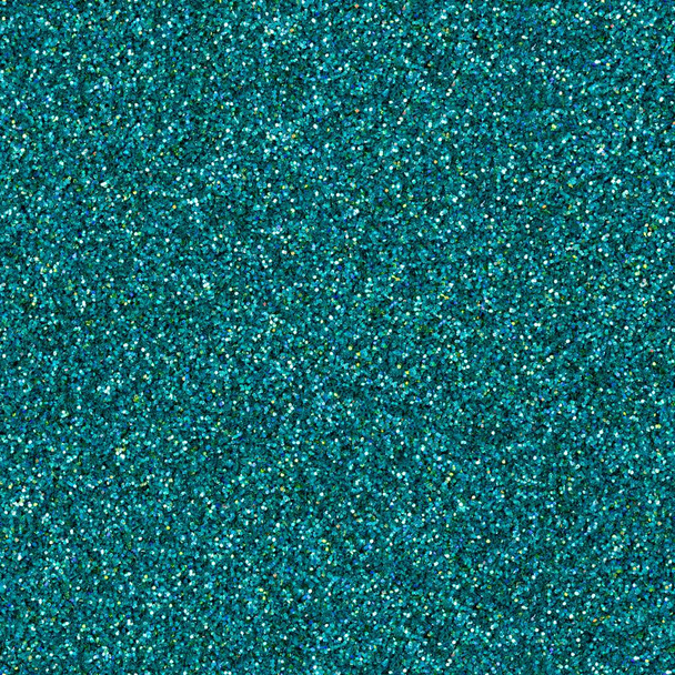Elegant green, turquoise holographic glitter, sparkle confetti texture. Christmas abstract background, seamless pattern. - Photo, Image