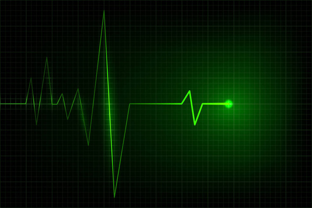 Ilustración creativa de cardiograma de línea cardíaca aislado sobre fondo. Diseño de arte salud pulso médico latido del corazón. Concepto abstracto elemento gráfico
 - Vector, Imagen