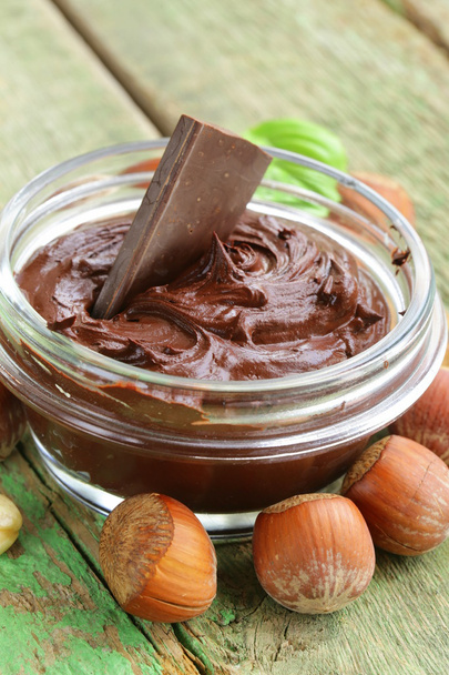 Sweet chocolate hazelnut spread - Photo, Image