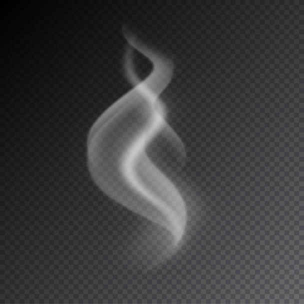 Smoke realistic isolated vector illustration on transparent background - Vector, Image