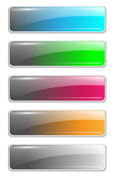 Website buttons template - Vector, afbeelding