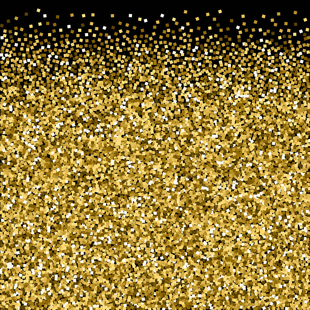 Brillantini d'oro confetti scintillanti di lusso. Diffuso  - Vettoriali, immagini