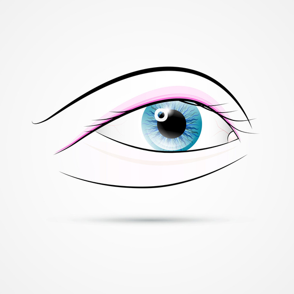 Ανθρώπινο μάτι - Διάνυσμα, εικόνα