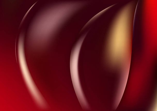 Red Maroon Fractal Background Vector Illustration Design Beautiful elegant Template graphic art image - Vector, Image