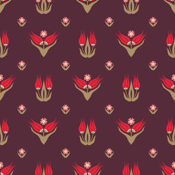 Floral pattern in ethnic style - Vetor, Imagem
