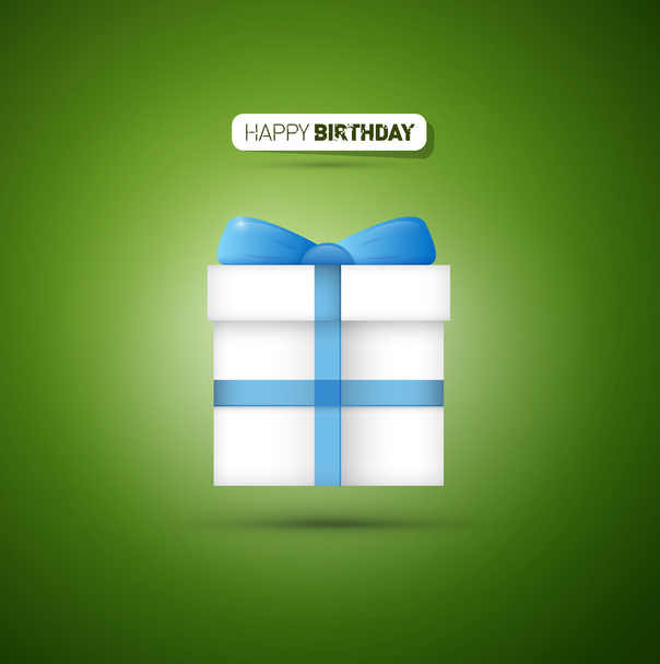 Happy birthday zöld háttér - Vektor, kép