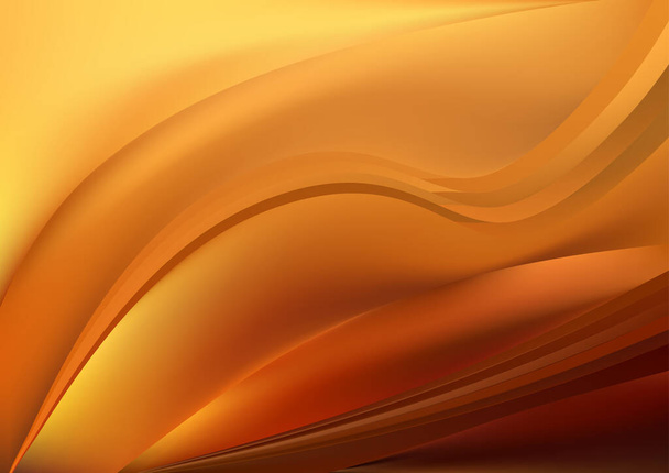 オレンジ色の要素の背景ベクトルイラストデザイン美しいエレガントなテンプレートグラフィックアートイメージ - ベクター画像