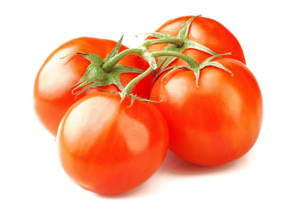 Ripe tomatoes isolated on white background - Foto, Imagem