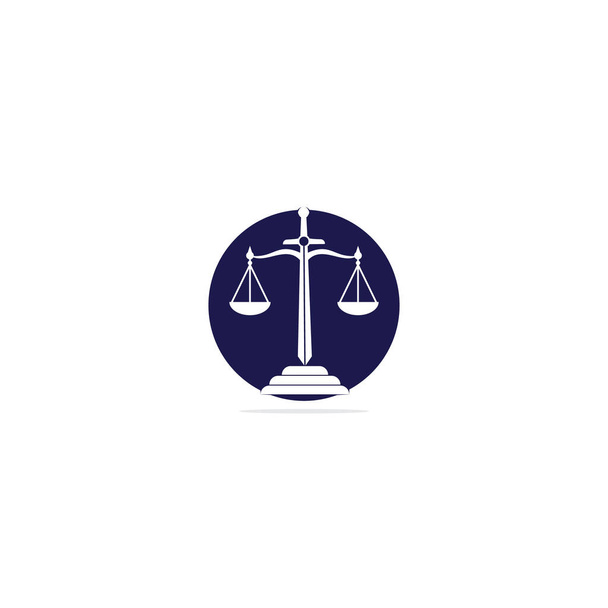 Law and Attorney Logo Design. Law firm and office vector logo design. - Vector, Image