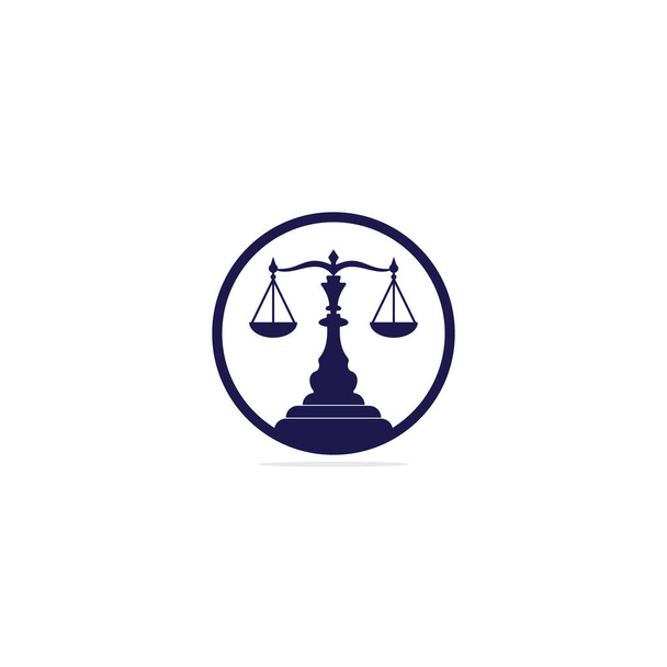 Wet en advocaat Logo Design. Advocatenkantoor en kantoor vector logo ontwerp. - Vector, afbeelding
