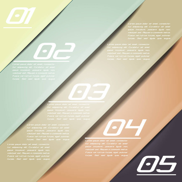 Colorful infographics with stripes of different shades. Vector - Vektor, obrázek