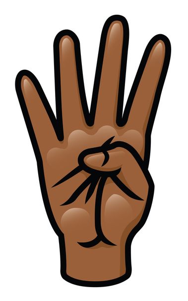 Four Fingers - Vector, Image