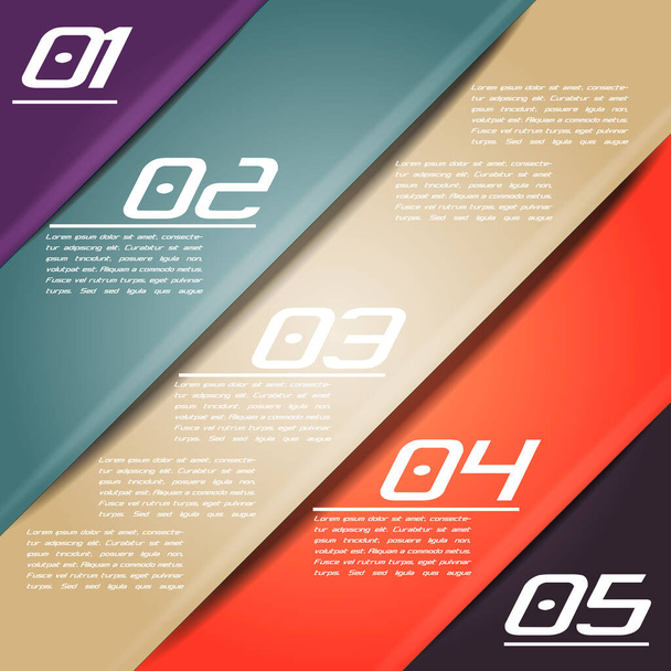 Colorful infographics with stripes of different shades. Vector - Vektor, obrázek