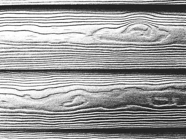 Stress houten planken textuur. Zwart-wit grunge achtergrond. EPS8-vectorillustratie - Vector, afbeelding