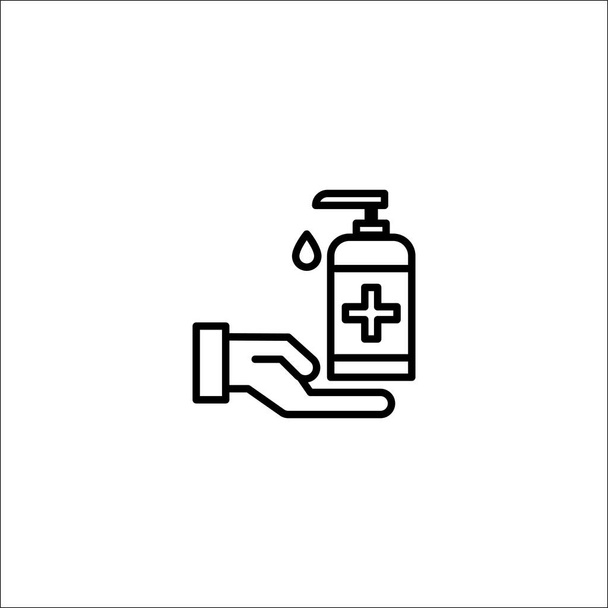lavado de manos, limpieza de manos icono vector ilustración
 - Vector, Imagen