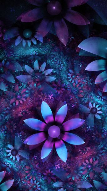 Los colores de la serie, impresionante pintura de arte digital. Fondo consiste en textura de color fractal y es adecuado para su uso en proyectos de imaginación, creatividad y diseño. 3D renderizado fractal - Foto, Imagen