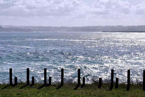 vista para a costa de Corua, Galiza. Espanha. A Europa. 9 de outubro de 2019 - Foto, Imagem