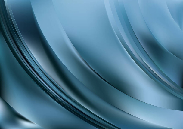 Blue Teal Element Background Vector Illustration Design Beautiful elegant Template graphic art image - Vector, Image
