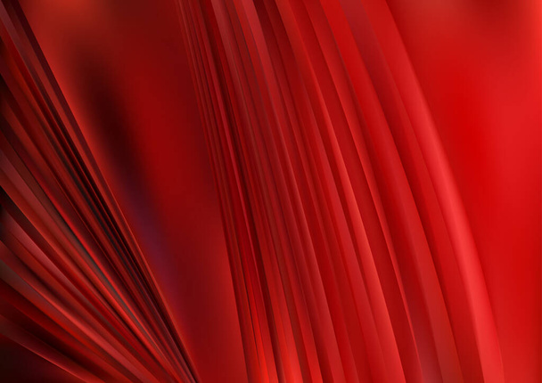 Red Curtain Creative Background Vector Illustration Design Beautiful elegant Template graphic art image - Vector, Image