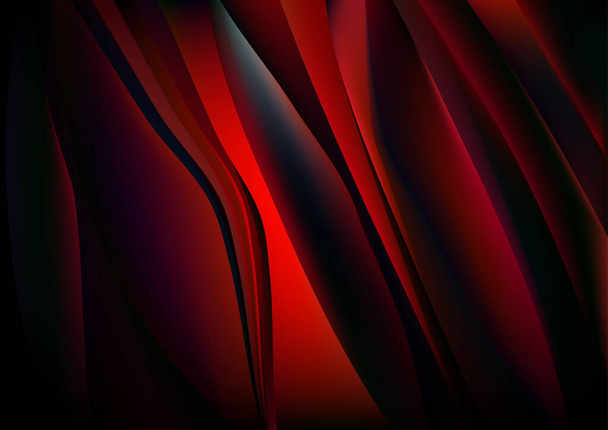 Red Light Fractal Background Vector Illustration Design Beautiful elegant Template graphic art image - Vector, Image