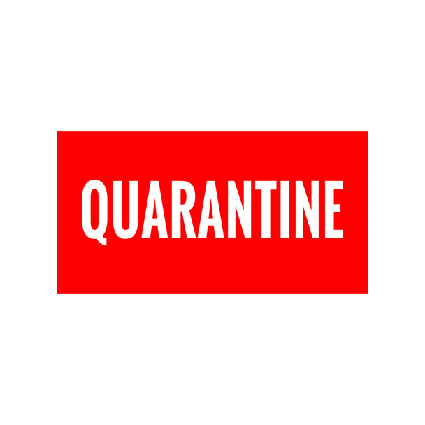 Sign quarantine caution coronavirus. Virus quarantine. Stop and protection sign. Flat vector stock illustration for poster, banner, flyer - Vektori, kuva