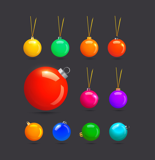 Christmas balls. - Vetor, Imagem