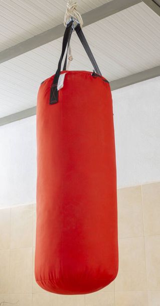 red punching bag for boxing - Photo, Image