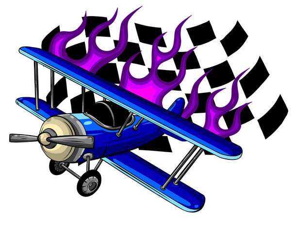 Vektorillustration eines Flugzeugvektors - Vektor, Bild